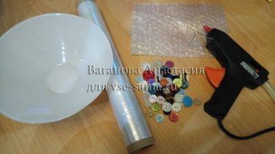 МК - Тарелочка из пуговиц, 1 МК - Тарелочка из пуговиц, 1