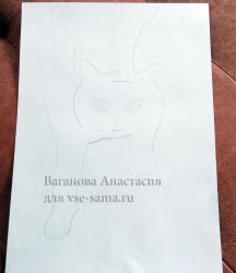 МК - Вешалка Крадущийся кот, 1 МК - Вешалка Крадущийся кот, 1