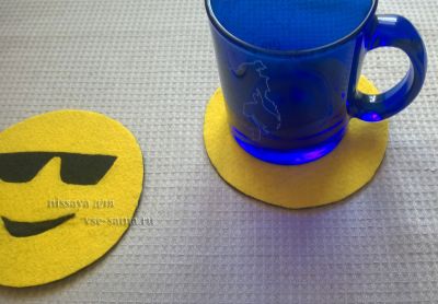 Мастер-класс - Подставка под стакан Смайлик, 8 Мастер-класс - Подставка под стакан Смайлик, 8