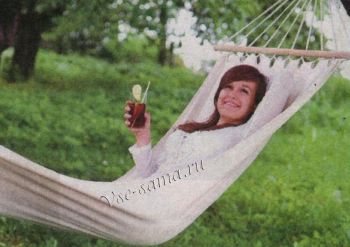 Изготовление садового гамака, фото Изготовление садового гамака, фото