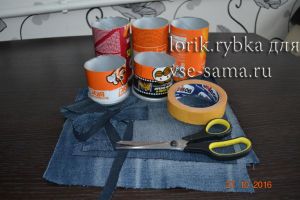 МК - Джинсовый органайзер для школьницы, 1 МК - Джинсовый органайзер для школьницы, 1