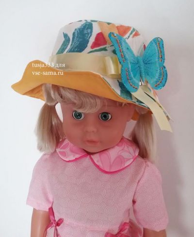 МК - Летняя шляпка Бабочка на цветке, фото 2 МК - Летняя шляпка Бабочка на цветке, фото 2