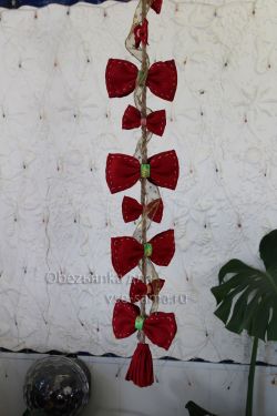 Новогодняя гирлянда Бантики, фото Новогодняя гирлянда Бантики, фото