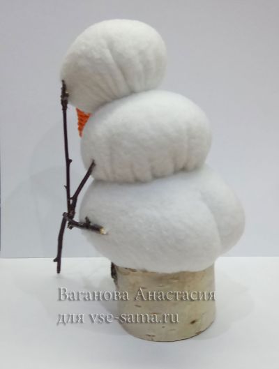 Мастер-класс - Снеговик Печалька, 15 Мастер-класс - Снеговик Печалька, 15