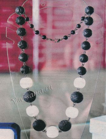 Бусы в соляной технике, фото Бусы в соляной технике, фото