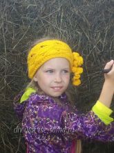 Повязка для девочки, фото Повязка для девочки, фото