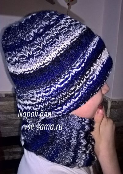 комплект - шапка и снуд, фото комплект - шапка и снуд, фото