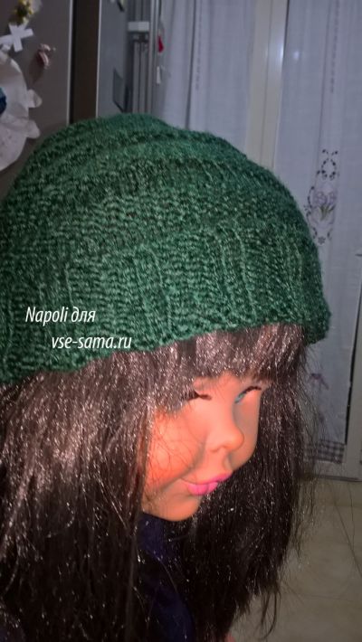 Шапочка в складочку готова Шапочка в складочку готова