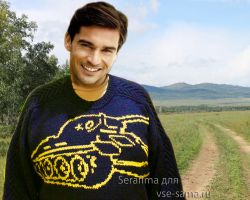 Свитер для фаната игры World of tanks, фото Свитер для фаната игры World of tanks, фото