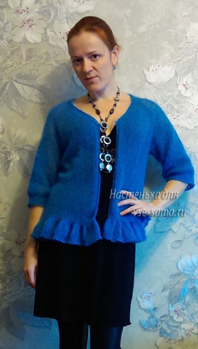 Жакет Невесомость, фото на хозяйке Жакет Невесомость, фото на хозяйке