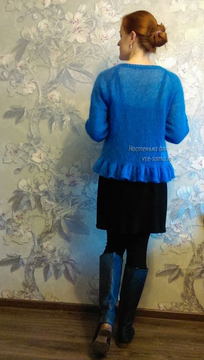 Жакет Невесомость, фото спинки Жакет Невесомость, фото спинки