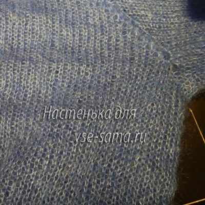 Набираем петли проймы Набираем петли проймы