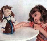 Кукла в сарафане - вязаная мягкая игрушка Кукла в сарафане - вязаная мягкая игрушка