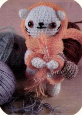 Кошечка со спицами - Мягкая игрушка Кошечка со спицами - Мягкая игрушка