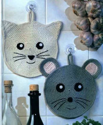 Прихватки - Кошка и мышка Прихватки - Кошка и мышка