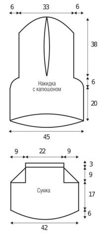 Выкройка для вязания комплекта