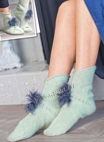 Светло-зеленые носки, фото Светло-зеленые носки, фото