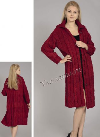 Красное пальто, фото модели Красное пальто, фото модели