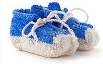 Сине-белые пинетки, фото Сине-белые пинетки, фото