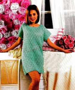 Бирюзовое платье-туника Бирюзовое платье-туника