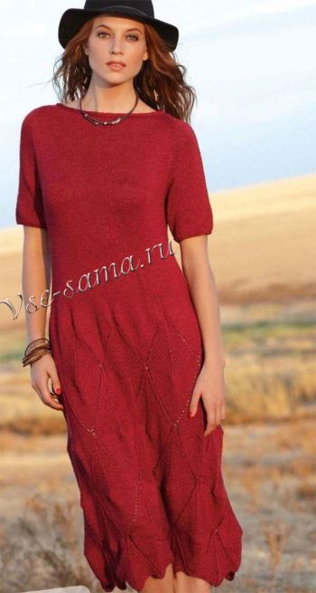 Элегантное красное платье, фото Элегантное красное платье, фото