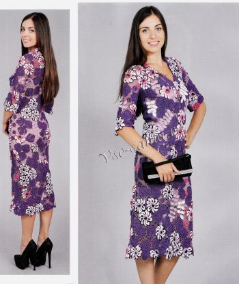 Фиолетовое кружевное платье Фиолетовое кружевное платье