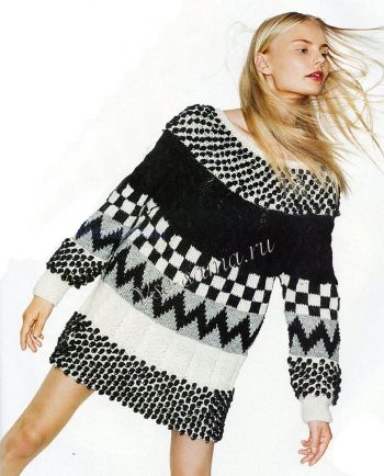 Платье с узорами, фото модели Платье с узорами, фото модели