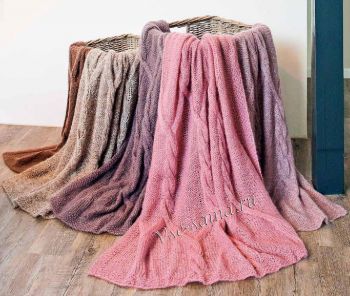 Плед с ромбами и косами Плед с ромбами и косами