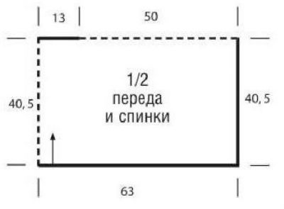 Выкройка для вязания пончо Выкройка для вязания пончо