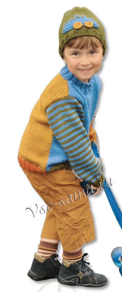 Фото пуловера спицами для мальчика Фото пуловера спицами для мальчика