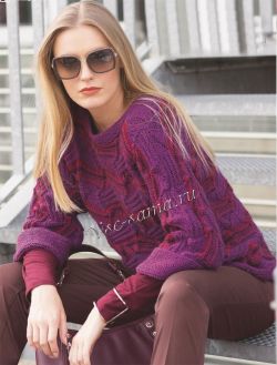 Пуловер в ярких тонах Пуловер в ярких тонах