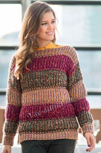 Универсальный пуловер в полоску Универсальный пуловер в полоску