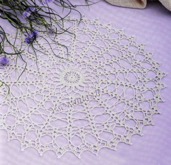 Ажурная круглая салфетка, фото Ажурная круглая салфетка, фото