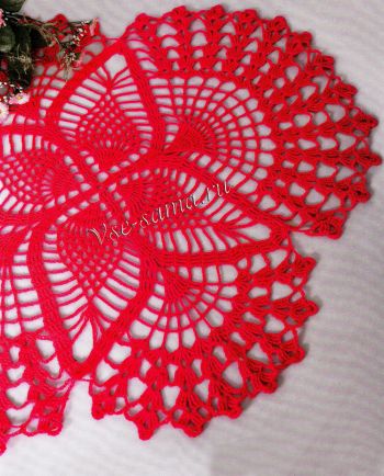 Розовая салфетка - бабочка Розовая салфетка - бабочка