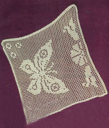 Салфетка квадратная - Бабочка, фото Салфетка квадратная - Бабочка, фото