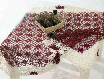 Скатерть из отдельных мотивов, фото Скатерть из отдельных мотивов, фото