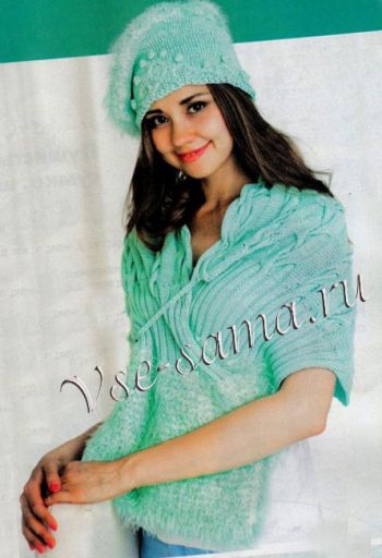 Комплект: шарф и берет, фото Комплект: шарф и берет, фото