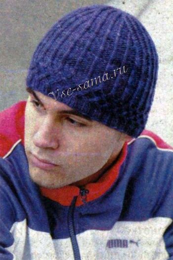 Шапочка с узором "решетка", фото Шапочка с узором "решетка", фото