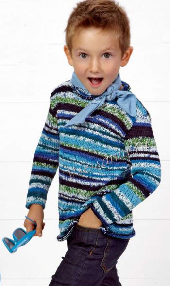 Меланжевый пуловер за пару дней, фото Меланжевый пуловер за пару дней, фото