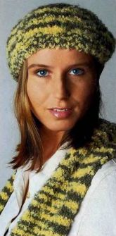 Шарф и берет спицами Шарф и берет спицами