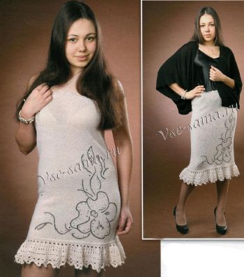 Белая юбка-платье, фото Белая юбка-платье, фото