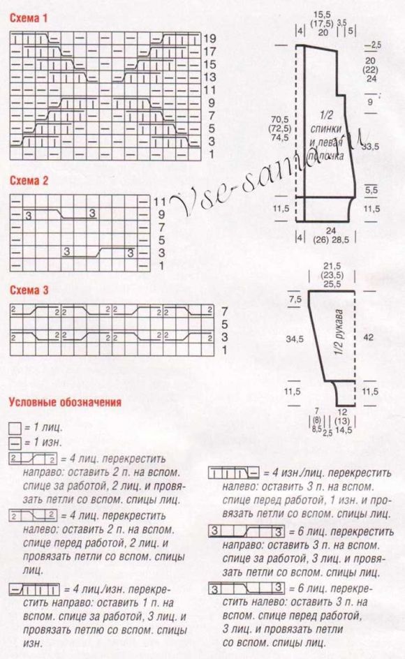 Выкройка и схема для вязания бежевого пальто с поясом Выкройка и схема для вязания бежевого пальто с поясом