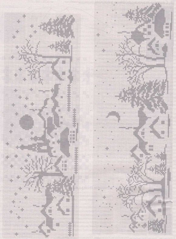 Счетная схема жаккарда для вязания юбки Счетная схема жаккарда для вязания юбки