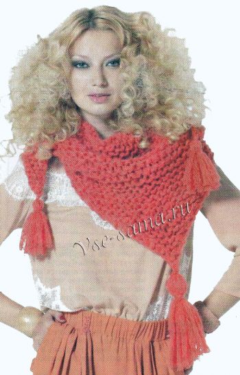 Треугольный платок, фото Треугольный платок, фото