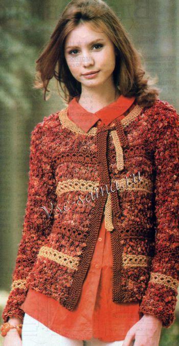 Жакет меланжевый фантазийный, фото Жакет меланжевый фантазийный, фото