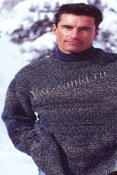 Бело-синий свитер меланж Бело-синий свитер меланж