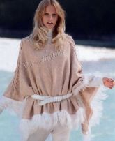 Классическое пончо спицами Классическое пончо спицами