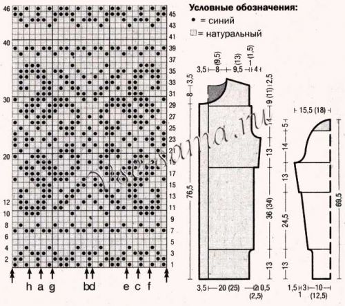 Классическое вязаное пальто спицами, схема Классическое вязаное пальто спицами, схема