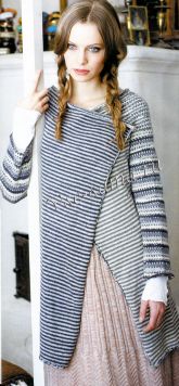 Длинный кардиган спицами Длинный кардиган спицами