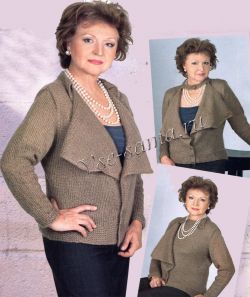 Жакет их мохеровой пряжи Жакет их мохеровой пряжи